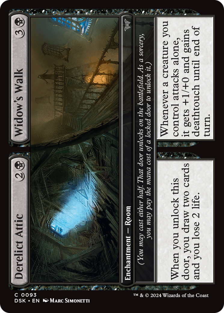 Derelict Attic // Widow's Walk [Duskmourn: House of Horror]-1