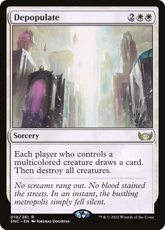 Depopulate (Promo Pack) [Streets of New Capenna Promos]-1