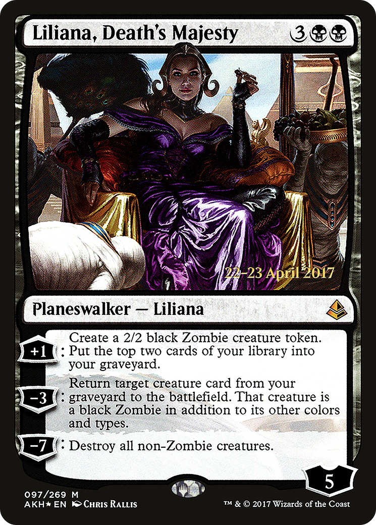 Liliana, Death's Majesty [Amonkhet Prerelease Promos]-1