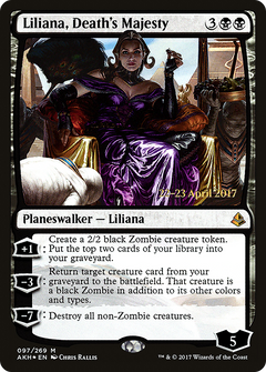Liliana, Death's Majesty [Amonkhet Prerelease Promos]-1
