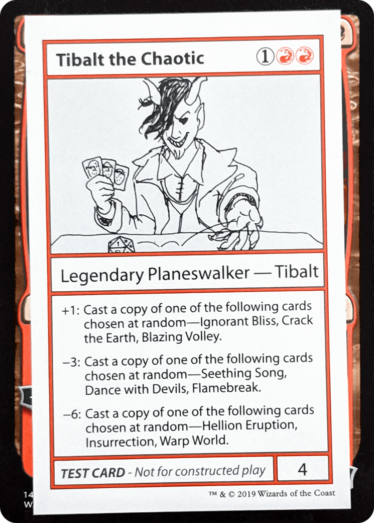 Tibalt the Chaotic (No PW Symbol) (CMB1-) - Mystery Booster Playtest Cards 2021-1