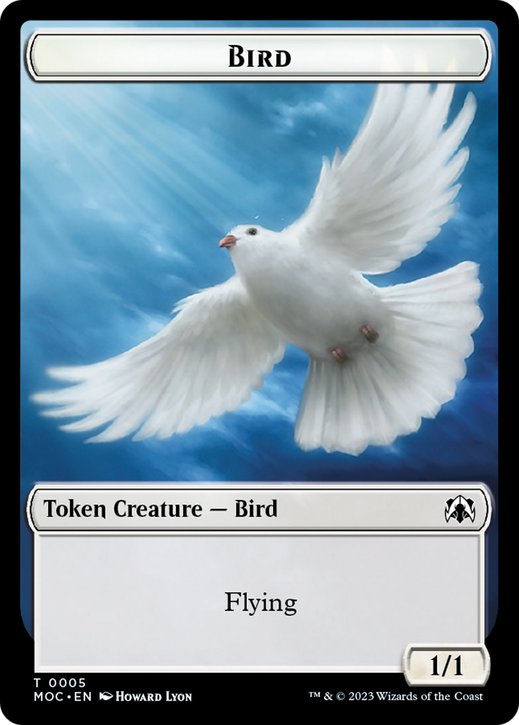 Bird // Kobolds of Kher Keep Double-Sided Token [March of the Machine Commander Tokens]-1