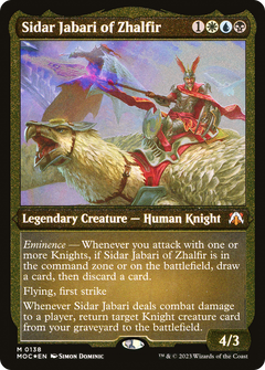 Sidar Jabari of Zhalfir (MOC-138) - March of the Machine Commander Etched Foil-1
