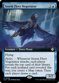 Storm Fleet Negotiator (Extended Art) [The Lost Caverns of Ixalan Commander]-1