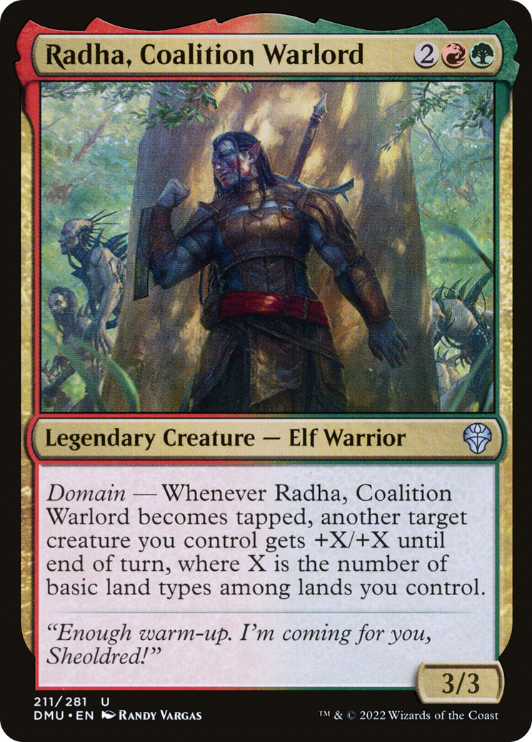 Radha, Coalition Warlord [Dominaria United]-1