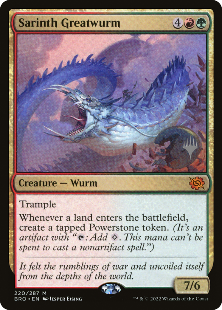 Sarinth Greatwurm (Promo Pack) [The Brothers' War Promos]-1