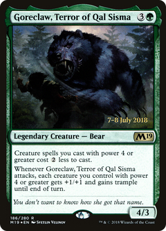 Goreclaw, Terror of Qal Sisma [Core Set 2019 Prerelease Promos]-1