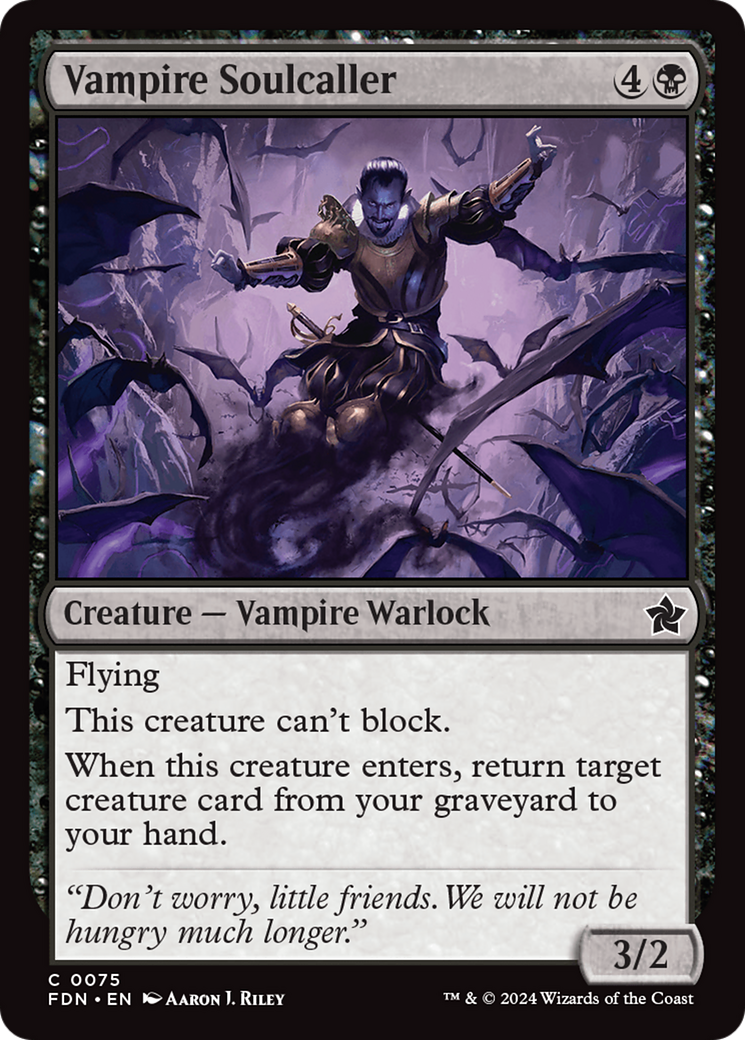 Vampire Soulcaller (FDN-075) - Foundations Foil-1