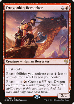 Dragonkin Berserker (Promo Pack) [Kaldheim Promos]-1