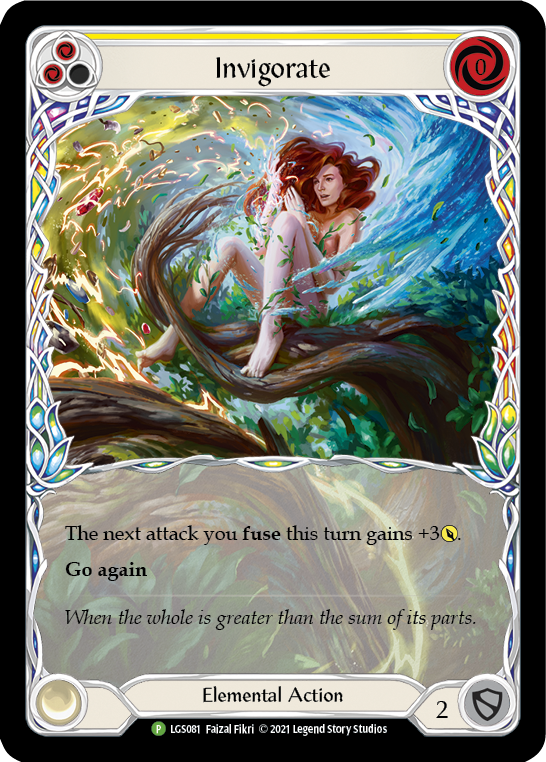 Invigorate (Yellow) [LGS081] (Promo)  Rainbow Foil-1