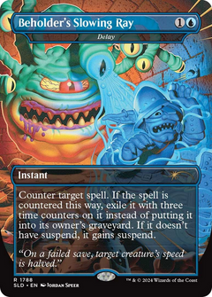 Delay (SLD-1788) - Secret Lair Drop / Beholder's Slowing Ray (Borderless) Foil-1
