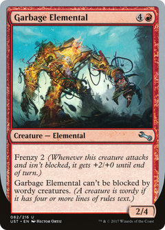 Garbage Elemental (2/4 Creature) [Unstable]-1
