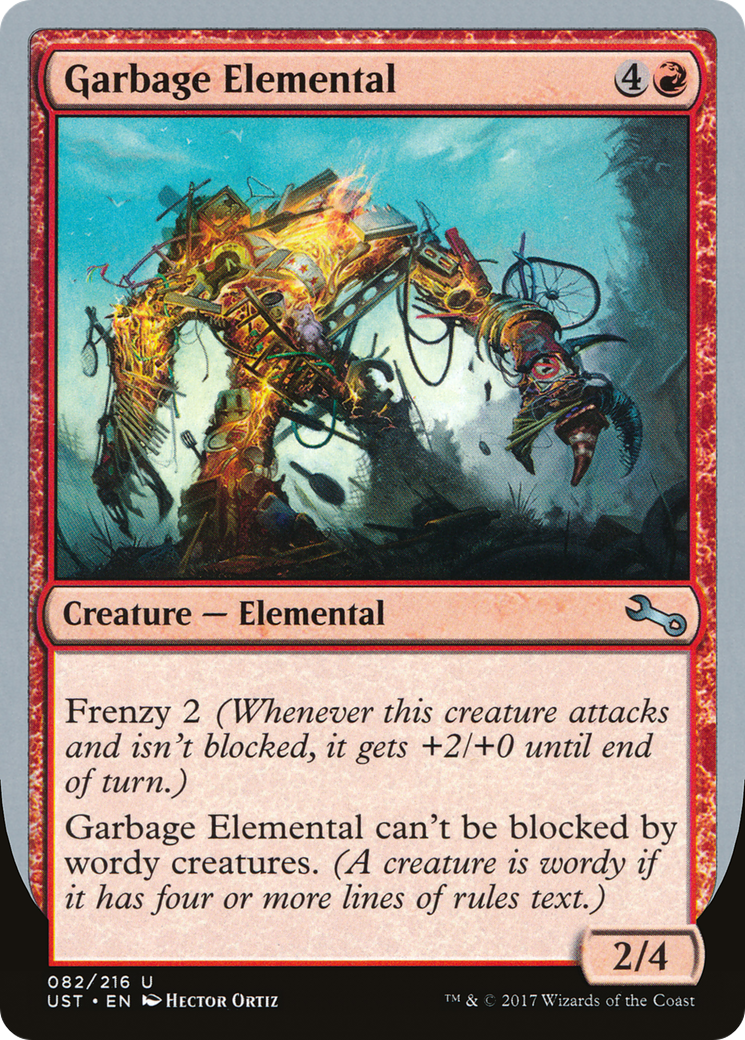 Garbage Elemental (2/4 Creature) [Unstable]-1