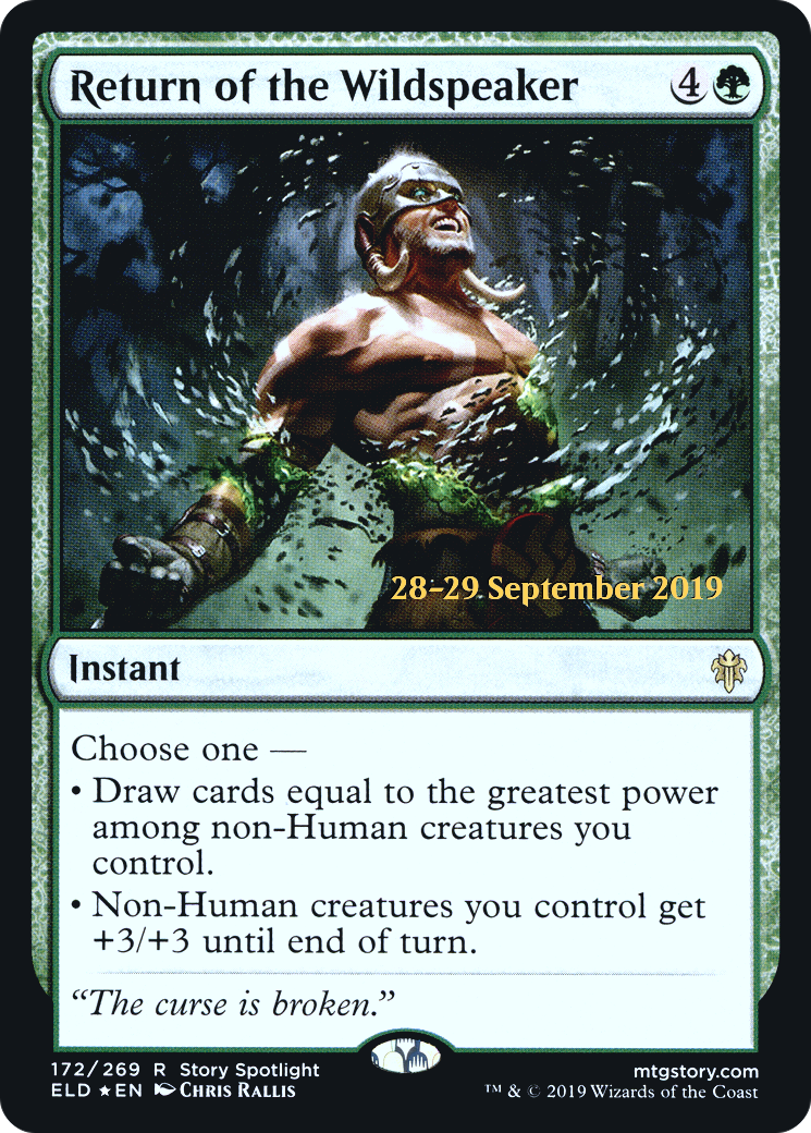 Return of the Wildspeaker [Throne of Eldraine Prerelease Promos]-1