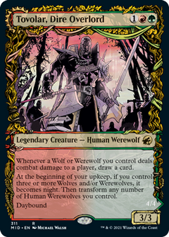 Tovolar, Dire Overlord // Tovolar, the Midnight Scourge (Showcase Equinox) [Innistrad: Midnight Hunt]-1