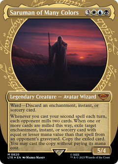 Saruman of Many Colors (Showcase) (Surge Foil) [The Lord of the Rings: Tales of Middle-Earth]-1