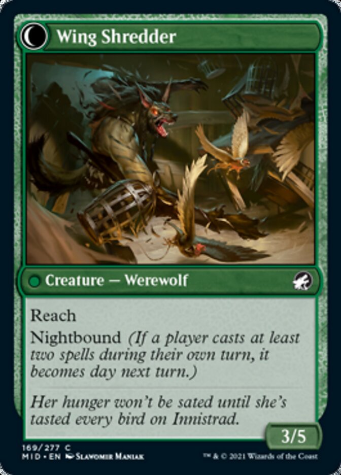 Bird Admirer // Wing Shredder [Innistrad: Midnight Hunt]-2