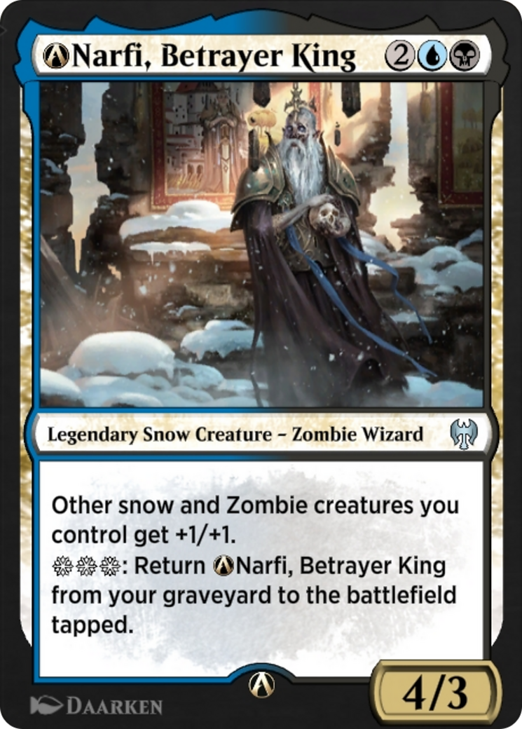 A-Narfi, Betrayer King (KHM-A-224) - Kaldheim: (snow)-1