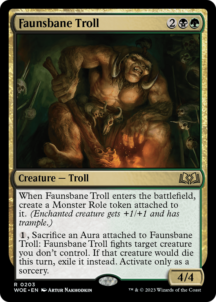 Faunsbane Troll [Wilds of Eldraine]-1