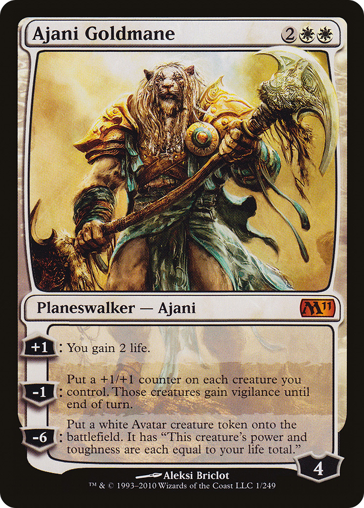 Ajani Goldmane [Magic 2011]-1