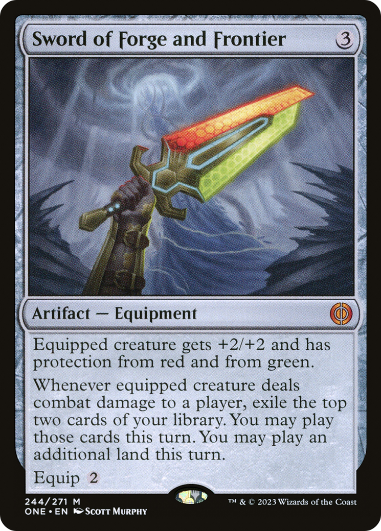Sword of Forge and Frontier [Phyrexia: All Will Be One]-1