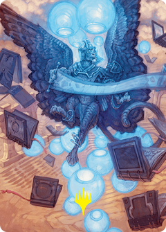Sphinx of Forgotten Lore // Sphinx of Forgotten Lore (AFDN-033) - Foundations Art Series (Borderless) Foil-1