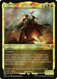Abaddon the Despoiler (Display Commander) (Surge Foil) [Warhammer 40,000]-1