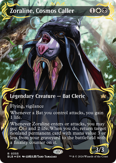 Zoraline, Cosmos Caller (Borderless) (Raised Foil) [Bloomburrow]-1