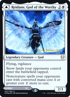 Reidane, God of the Worthy // Valkmira, Protector's Shield [Kaldheim Prerelease Promos]-3