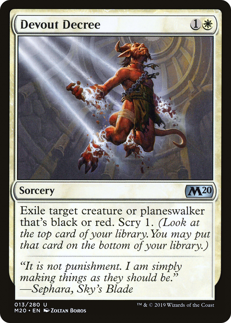 Devout Decree [Core Set 2020]-1