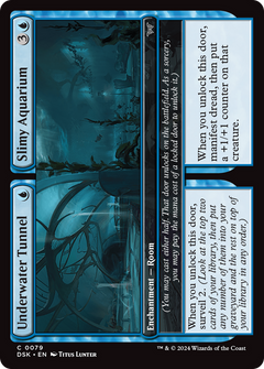 Underwater Tunnel // Slimy Aquarium (DSK-079) - Duskmourn: House of Horror Foil-1