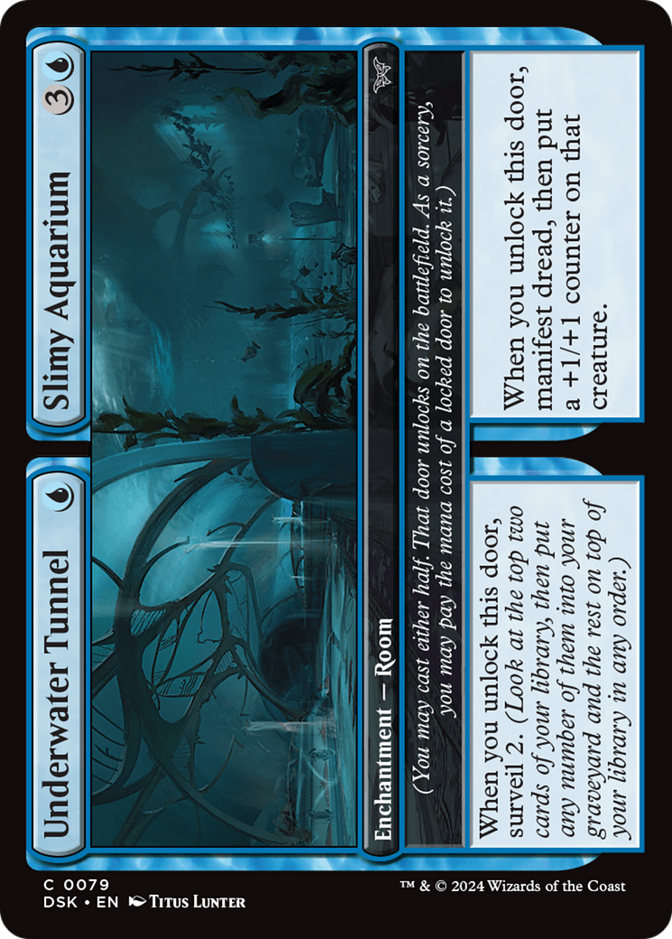 Underwater Tunnel // Slimy Aquarium (DSK-079) - Duskmourn: House of Horror Foil-1