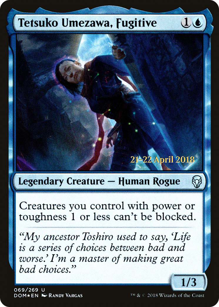 Tetsuko Umezawa, Fugitive [Dominaria Prerelease Promos]-1