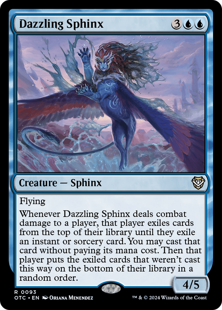 Dazzling Sphinx [Outlaws of Thunder Junction Commander]-1