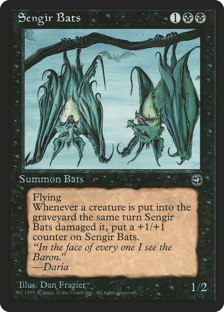 Sengir Bats (Ihsan's Shade Flavor Text) [Homelands]-1