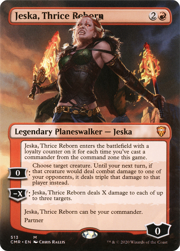 Jeska, Thrice Reborn (Borderless) [Commander Legends]-1