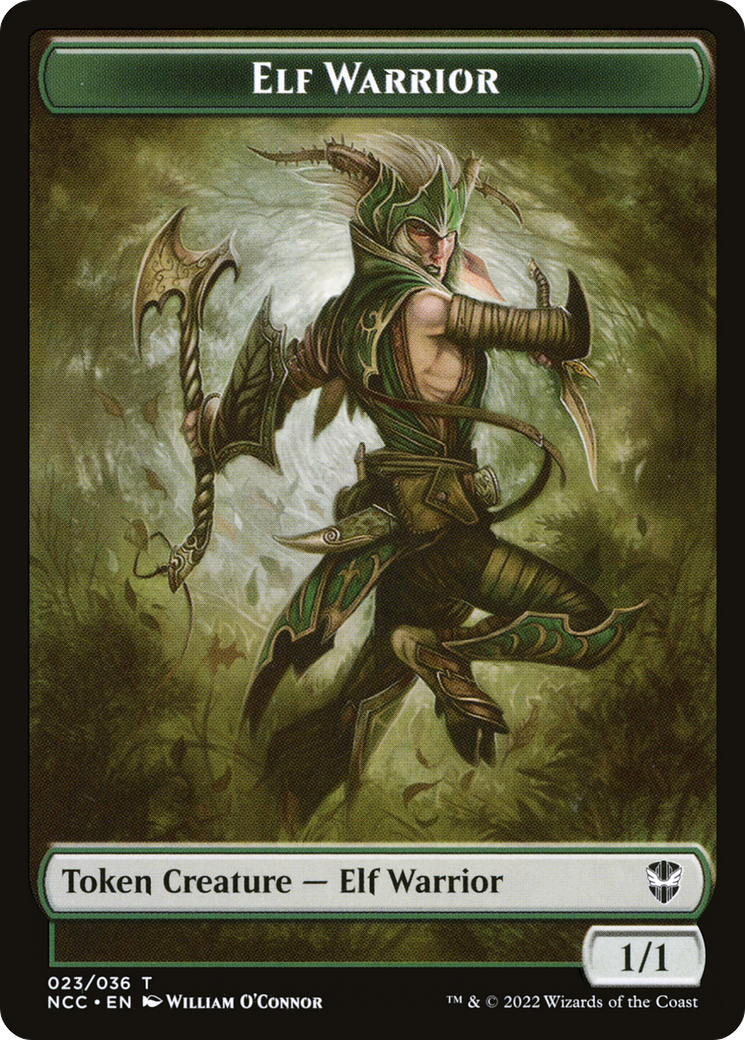 Elf Warrior (TNCC-023) - New Capenna Commander Tokens Foil-1