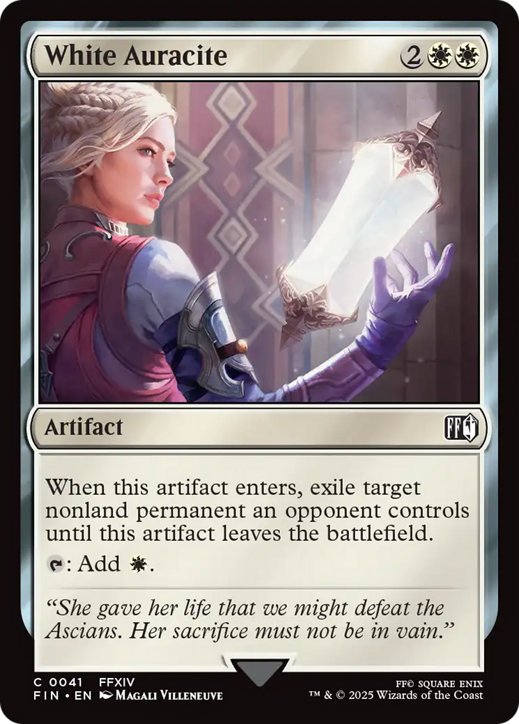 White Auracite (FIN-041) - FINAL FANTASY Foil-1