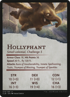 Lulu, Loyal Hollyphant // Lulu, Loyal Hollyphant (ACLB-018) - Battle for Baldur's Gate Art Series (Borderless) Foil-2