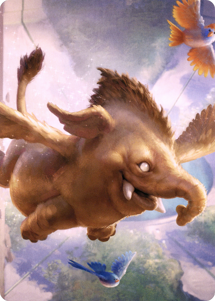 Lulu, Loyal Hollyphant // Lulu, Loyal Hollyphant (ACLB-018) - Battle for Baldur's Gate Art Series (Borderless)-3