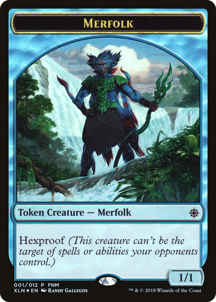 Merfolk // Treasure Double-Sided Token [Friday Night Magic 2018]-3