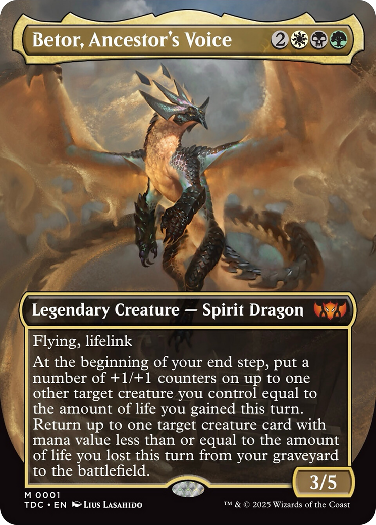 Betor, Ancestor's Voice (Borderless) [Tarkir: Dragonstorm Commander]-1