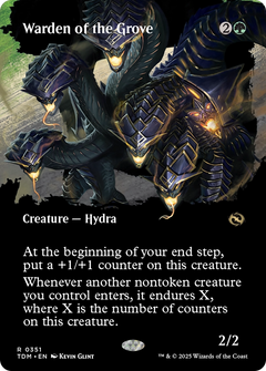 Warden of the Grove (Borderless) (TDM-351) - Tarkir: Dragonstorm: (Showcase) (Borderless)-1
