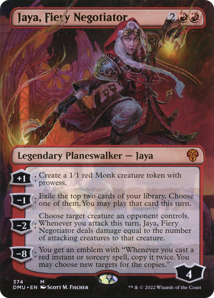 Jaya, Fiery Negotiator (Borderless) [Dominaria United]-1