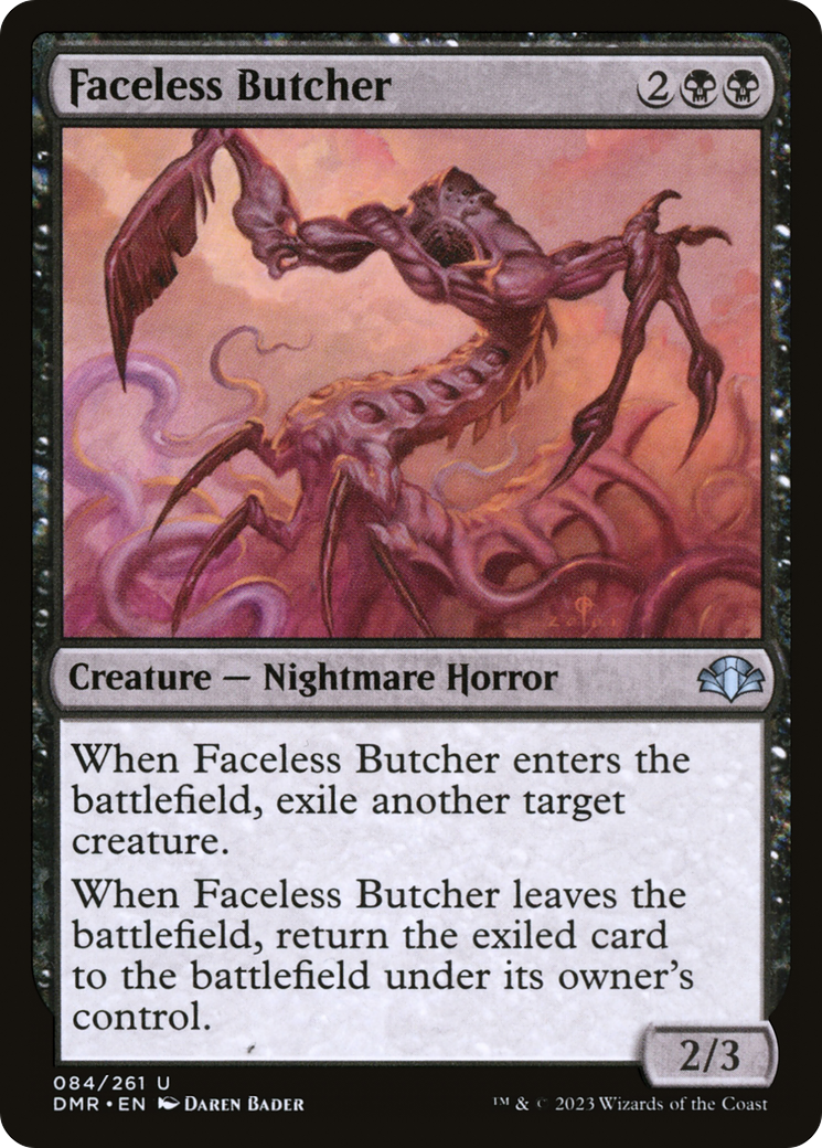 Faceless Butcher [Dominaria Remastered]-1