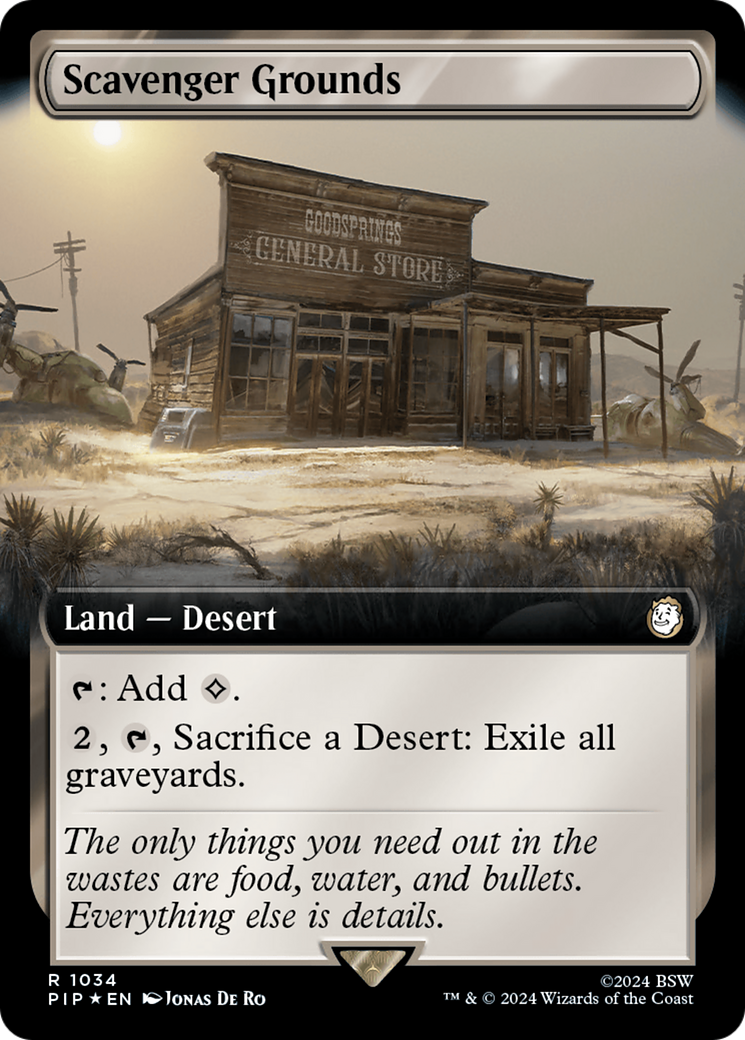 Scavenger Grounds (Extended Art) (Surge Foil) [Fallout]-1
