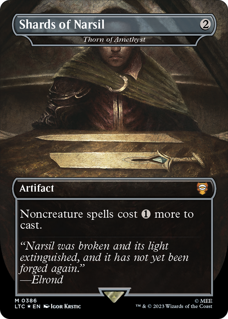 Shards of Narsil - Thorn of Amethyst (Surge Foil Realms and Relics) [The Lord of the Rings: Tales of Middle-Earth Commander]-1