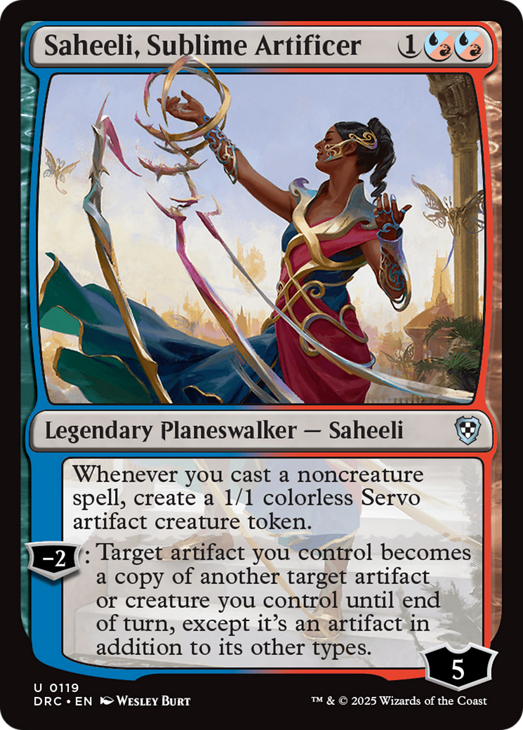 Saheeli, Sublime Artificer [Aetherdrift Commander]-1