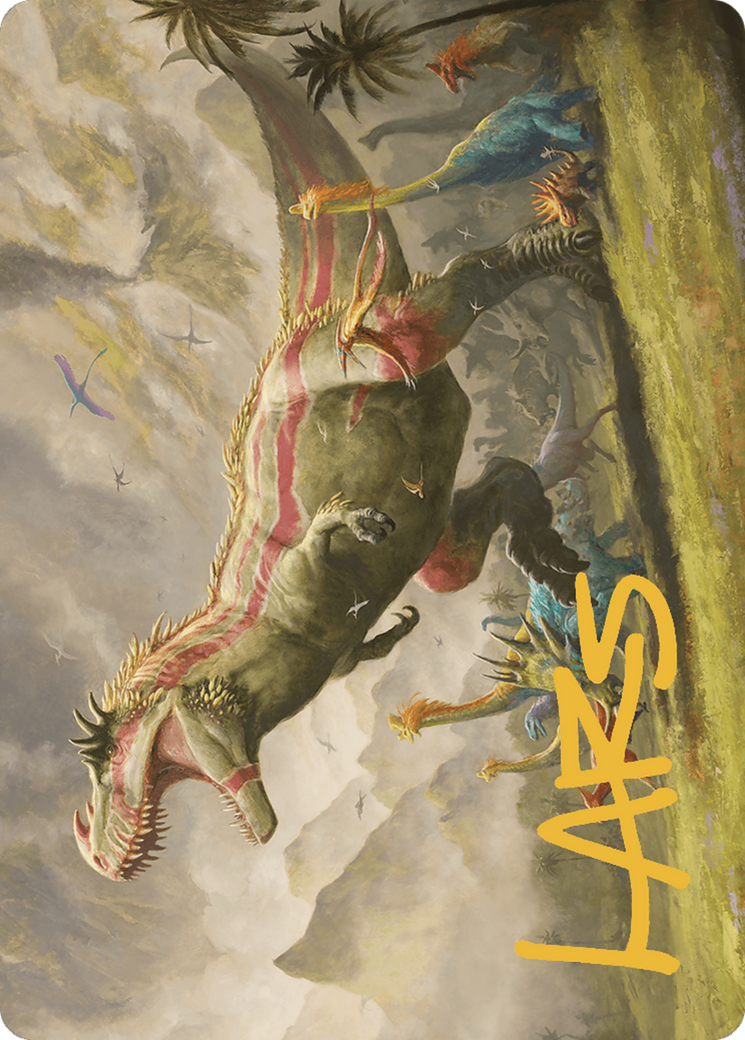 Ghalta, Stampede Tyrant // Ghalta, Stampede Tyrant (ALCI-024) - The Lost Caverns of Ixalan Art Series (Borderless) Foil-1