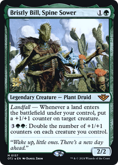 Bristly Bill, Spine Sower [Outlaws of Thunder Junction Prerelease Promos]-1